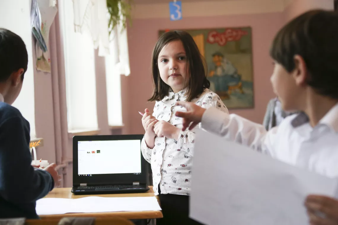 Children at school