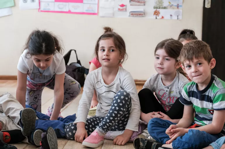 Children in kindergarten