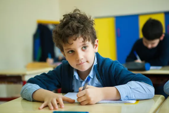Child at school