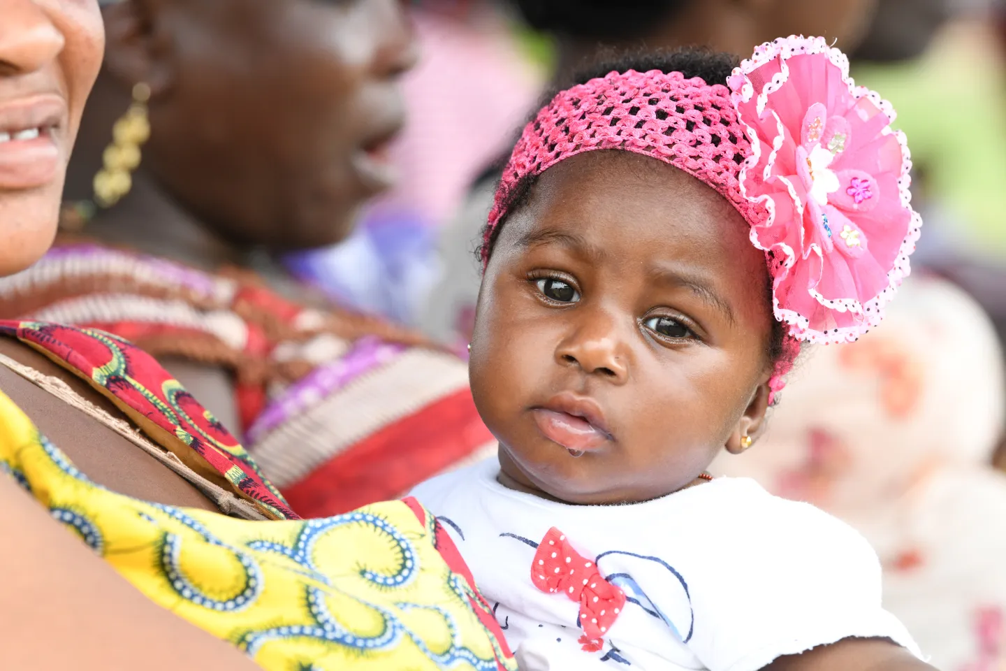 A child in the town of Amasaman, Accra on 26 August 2018