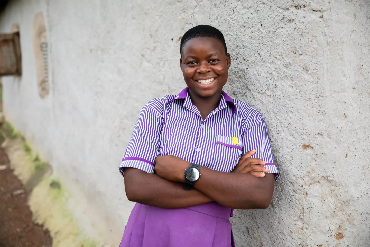 A young girl in Ghana
