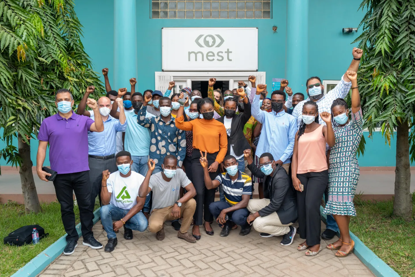A group photo of young entrepreneurs