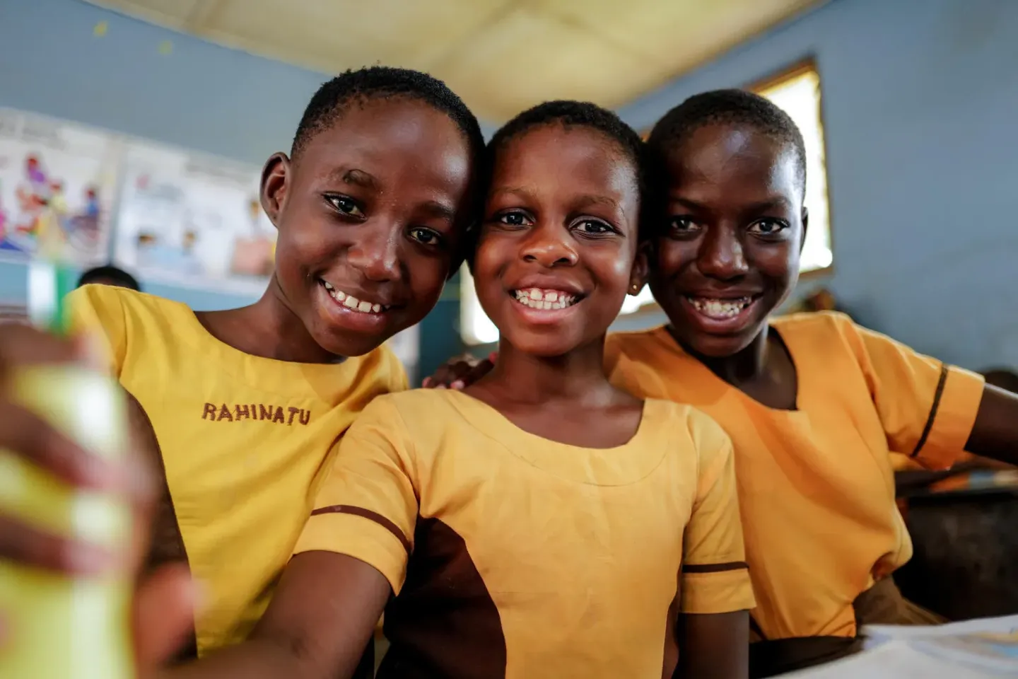 Students are photographed at the Ashanti School for the Deaf and Blind in Jamasi, Ashanti Region, Ghana. 
