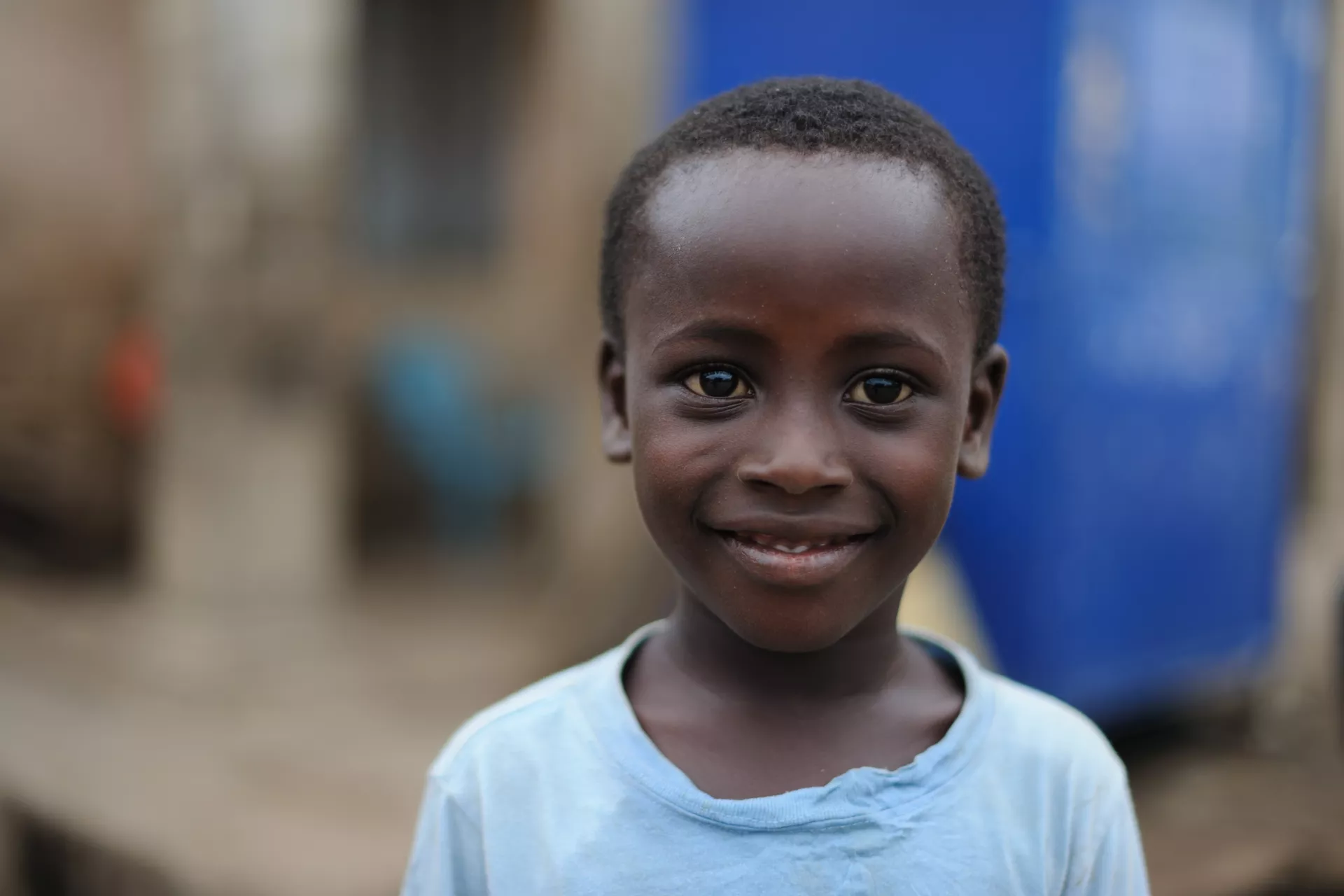 Kweku Essien (5) in of Elmina in the Central Region of Ghana on 20 May 2012.
