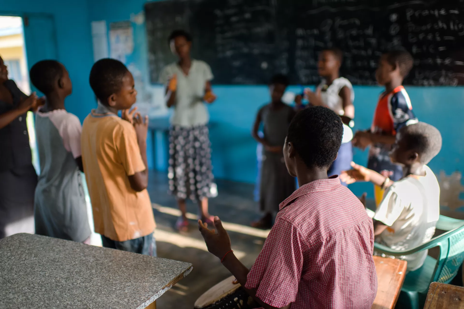 Children in an orphanage playing