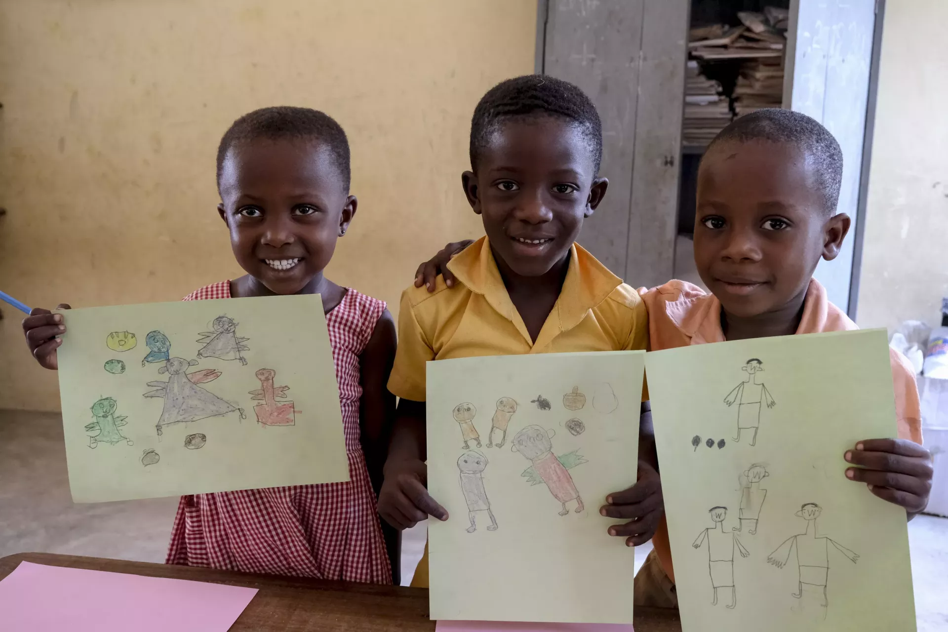 A young student smiling 