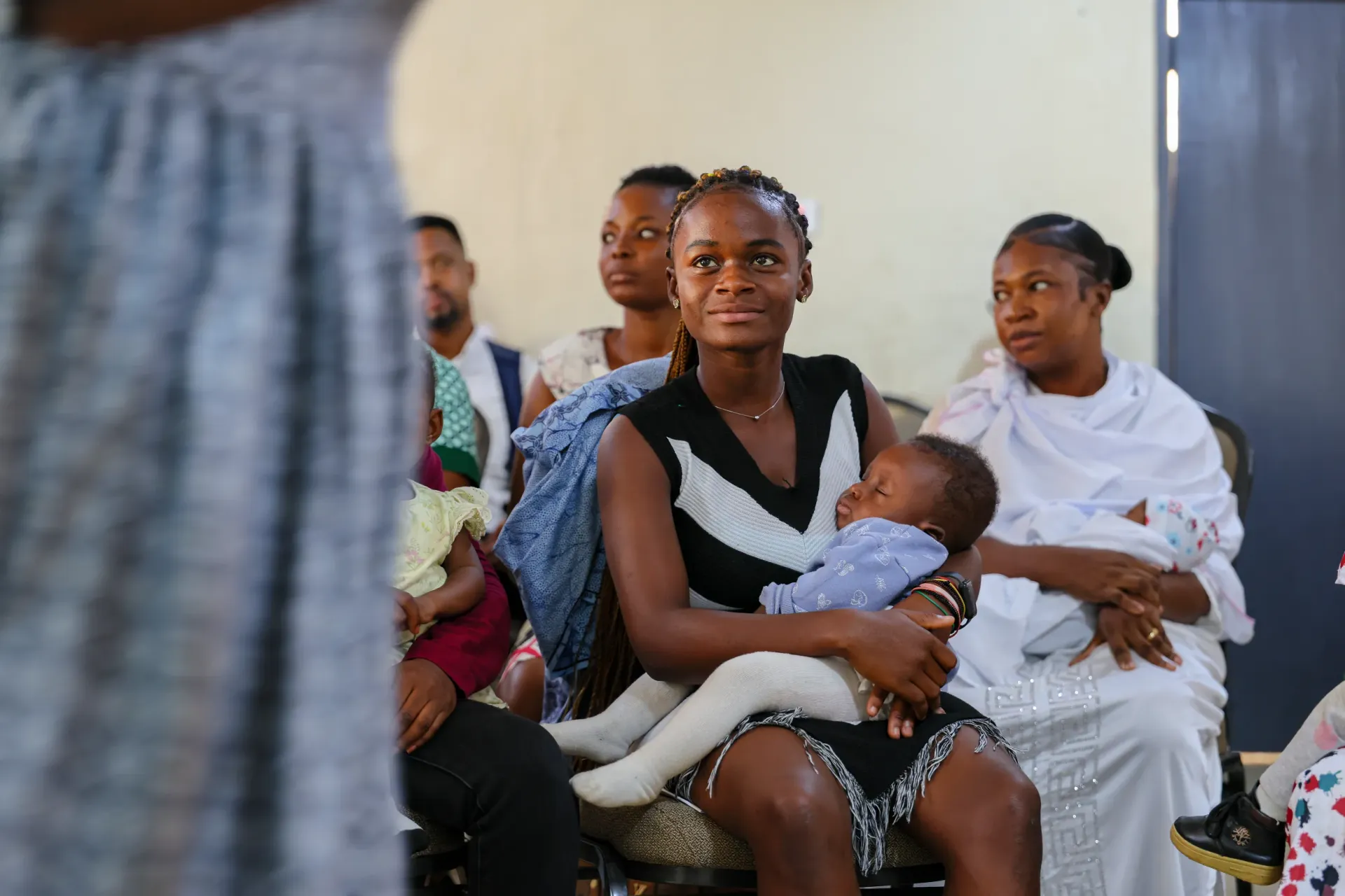 Young mothers attend Adolescent Parenting
