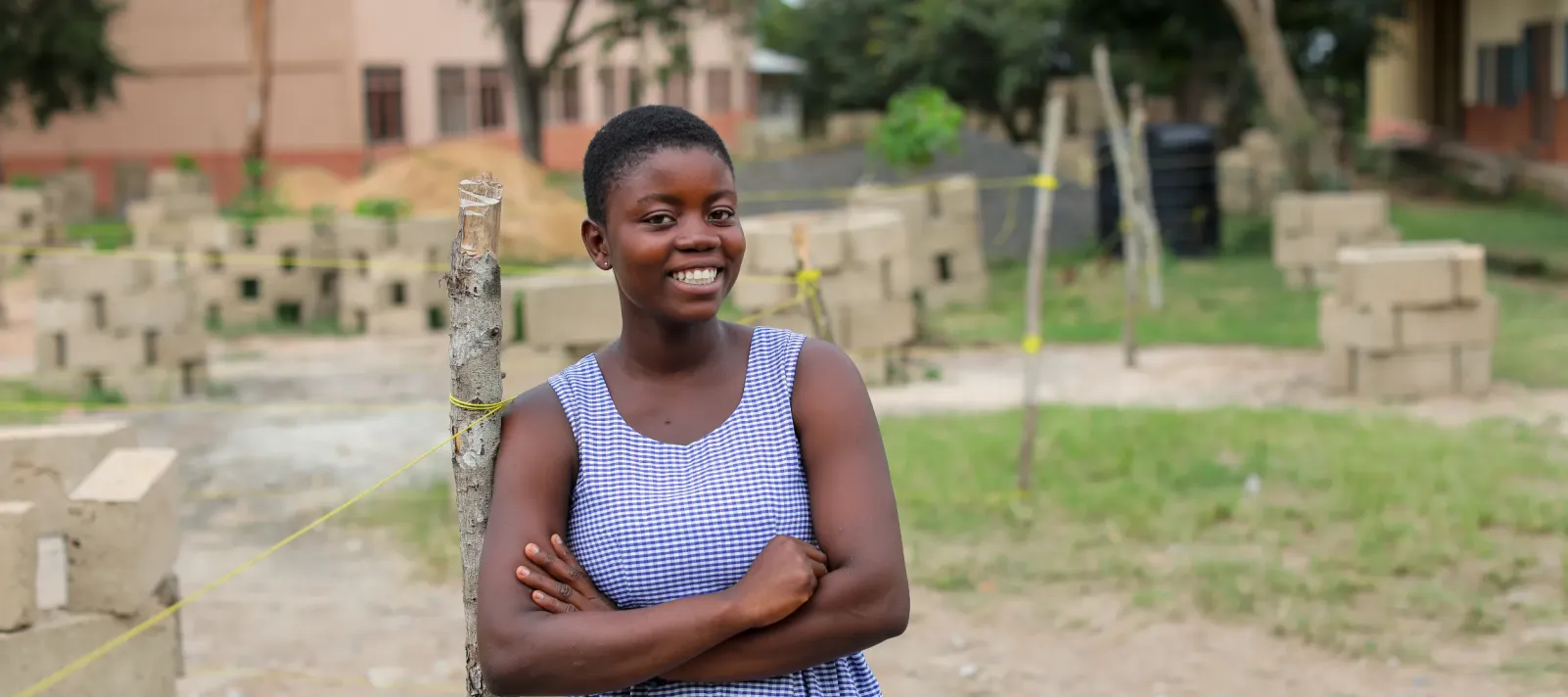 Edith Dziwornu, 18, an SHS 2 student, is photographed during a consultation session at the Adidome Senior.High School