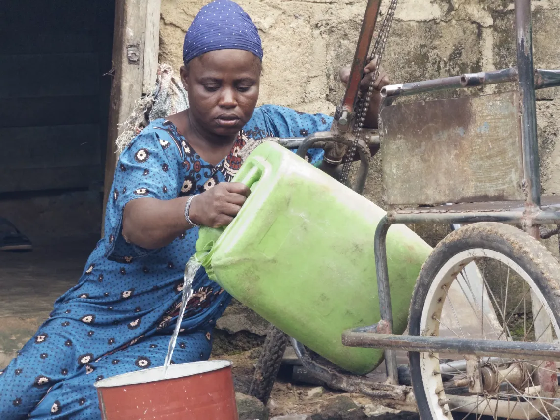 At home, families carefully manage every drop to meet essential needs, from drinking and cooking to washing and cleaning. 