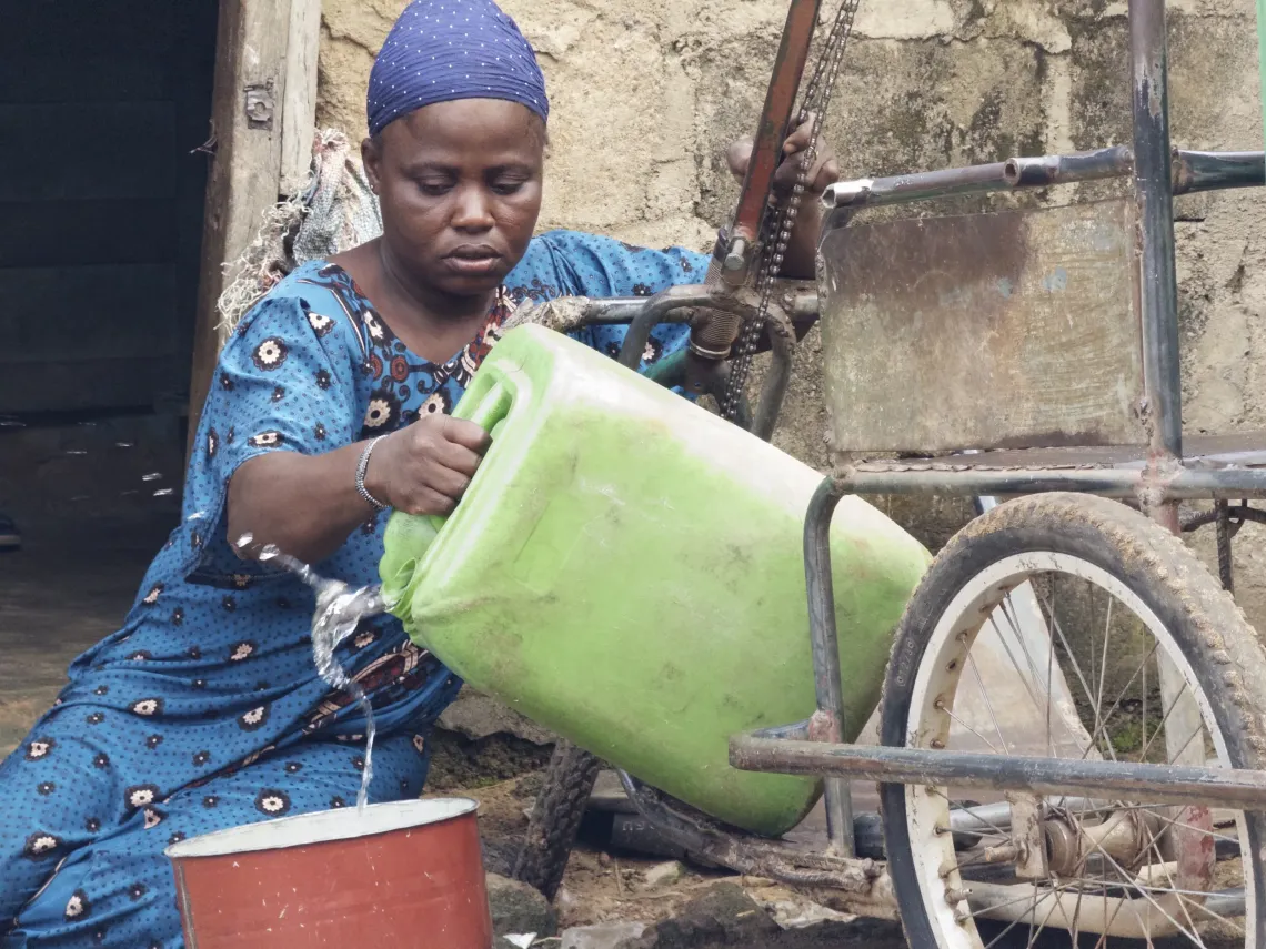 Like many families in Sokpeyiri, Ajara hopes improved household water connections will make life easier and create new opportunities. 