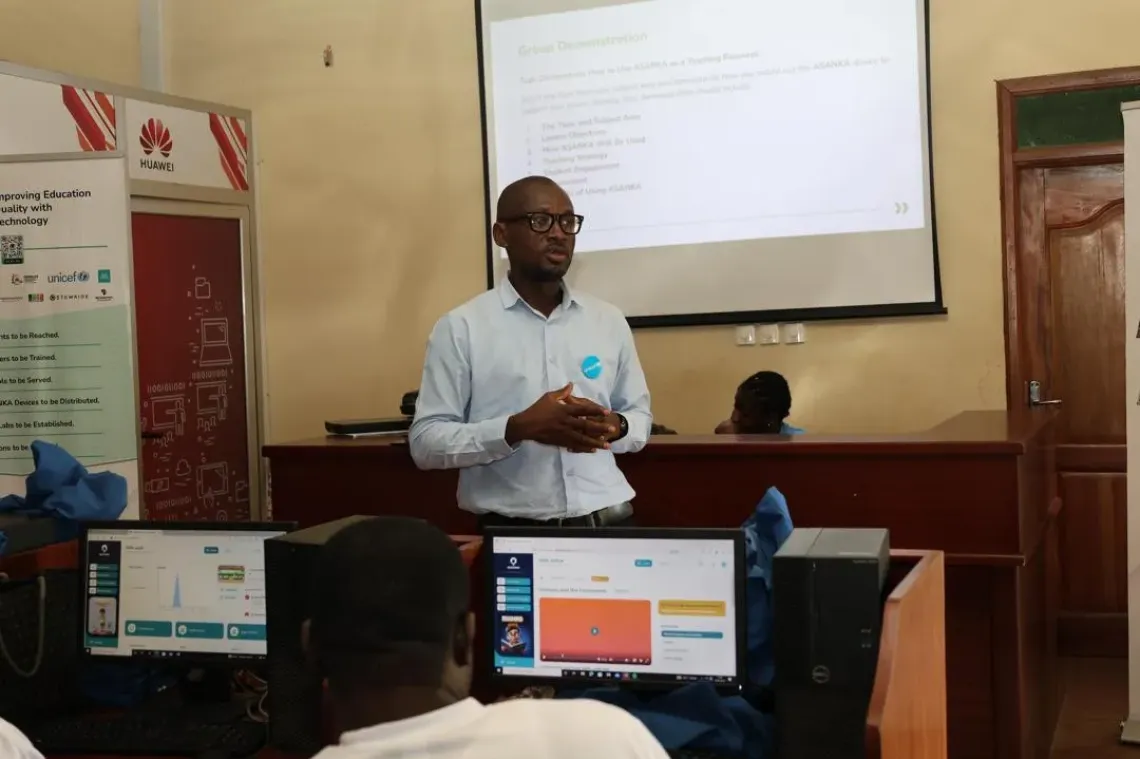 Eric speaks during an engagement with stakeholders 
