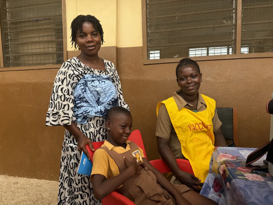 Saviour Hupenu, a public health nurse with the vaccination team. 