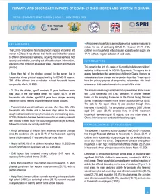 Effects of COVID-19 on Women and Children in Ghana