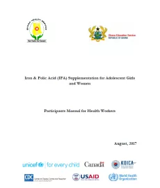 Iron and Folic Acid Supplementation for Adolescent Girls and Women