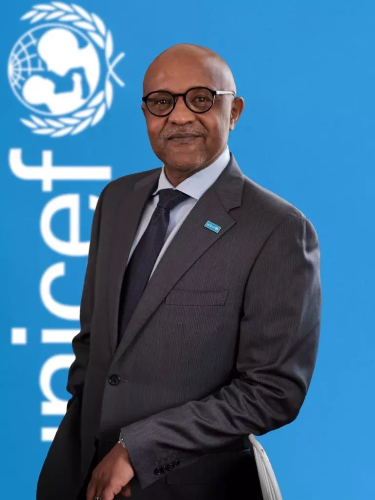 A picture of UNICEF Ghana Representative Osama Makkawi Khogali  