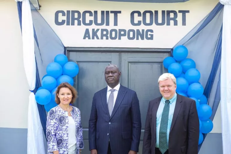 the UNICEF Representative, the Chief Justice and Ambassador of Denmark