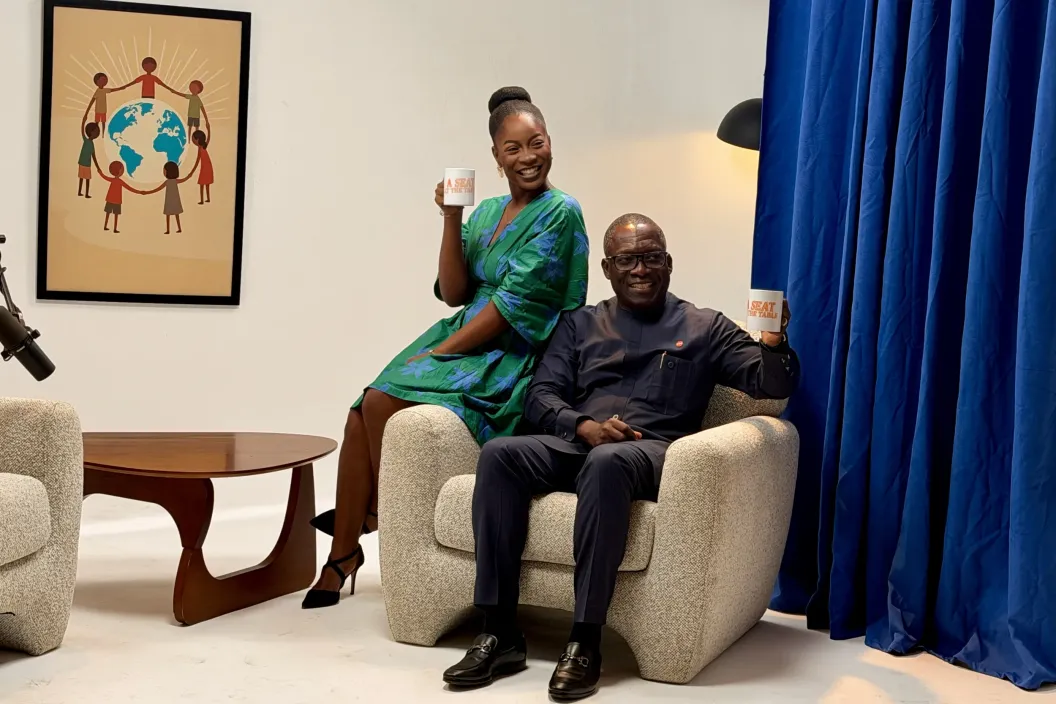 UNICEF Ghana New Podcast Episode of the "A Seat at the Table" with UNFPA West and Central Africa Regional Director, Sennen Hounton, in Accra, Ghana.