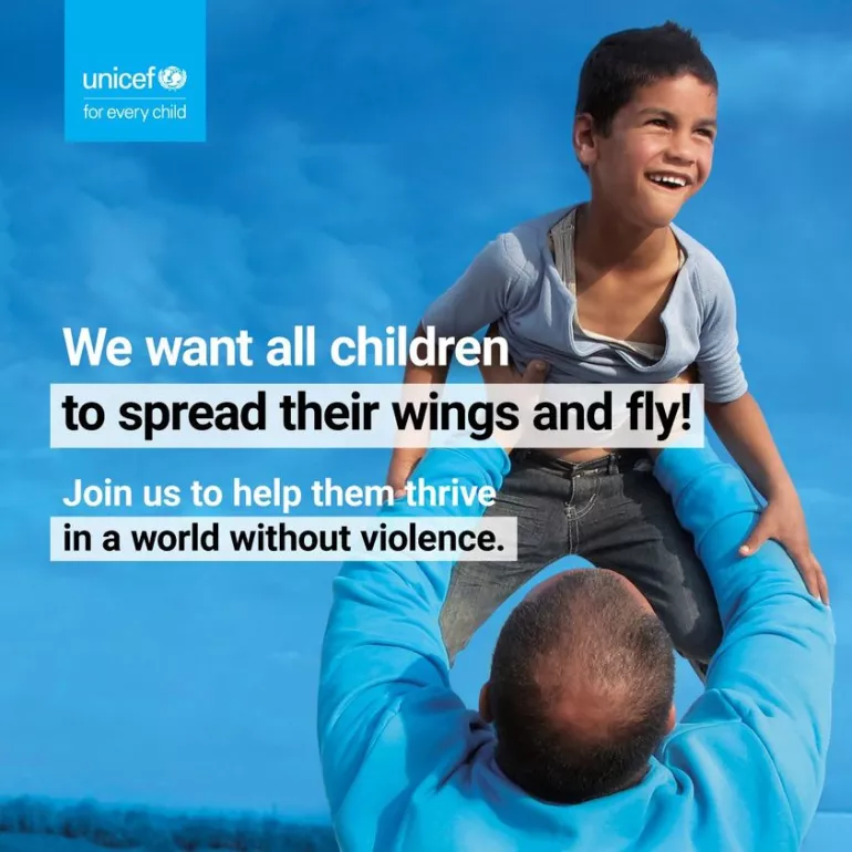 UNICEF and the Athens International Airport team up so every child in Greece can spread their wings in a world with no violence