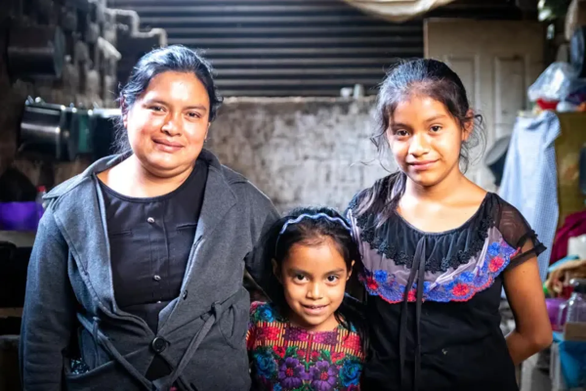 Maria y sus dos hijas