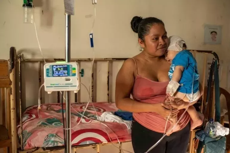 mothers and their children at the Alta Verapaz Hospital