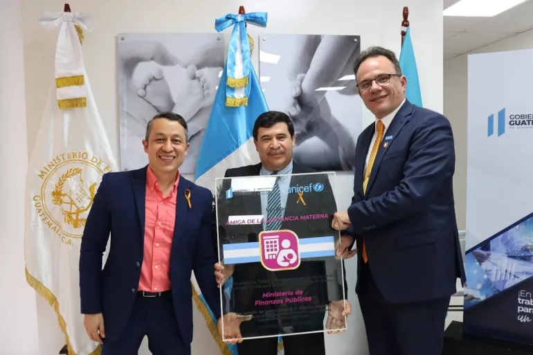 Reconocimiento de Minfin como Amigo de la Lactancia Materna