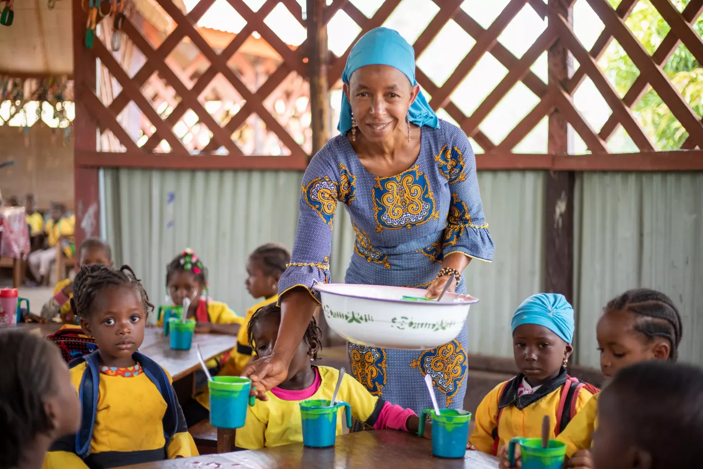 Fatoumata Barry, membre du groupement ALHDJIFOTE, &agrave; Dara K&eacute;thioum.