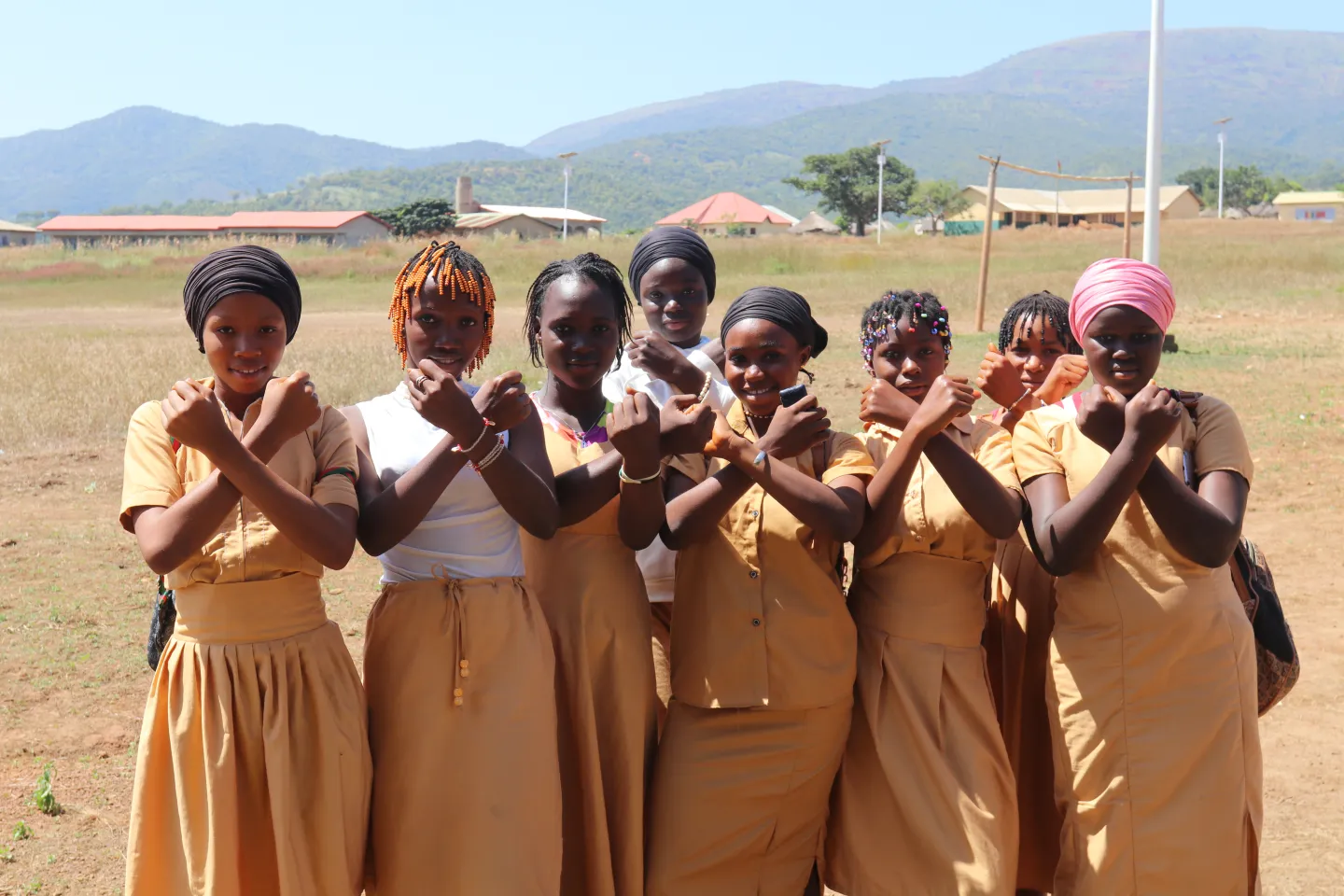Club des jeunes filles leaders de Damaro, r&eacute;gion de Kankan, Guin&eacute;e.