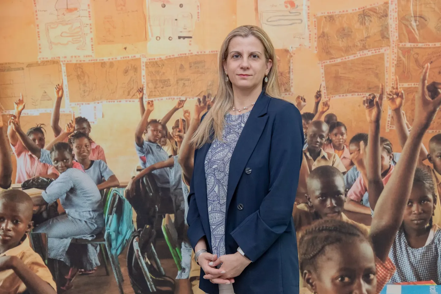 Portrait de Maddalena Bertolotti, Repr&eacute;sentante de l'UNICEF en Guin&eacute;e