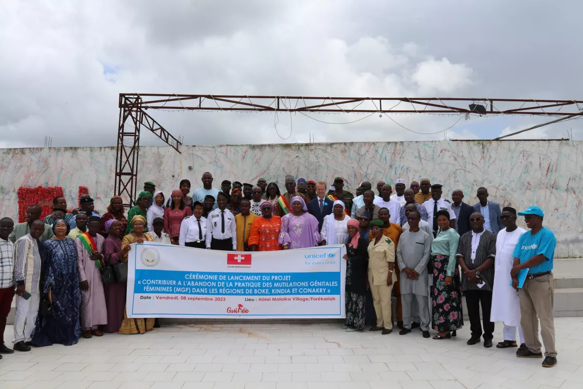 UNICEF et le Comit&eacute; National Suisse UNICEF, appui le Minist&egrave;re de l'Enfance pour lutter contre les Mutilations G&eacute;nitales F&eacute;minines en Basse-Guin&eacute;e