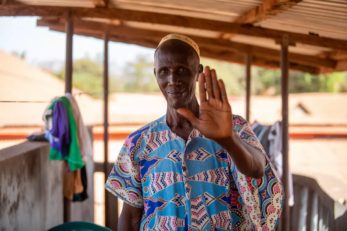 Mohamed Bangoura, a committed father who has renounced female genital mutilation and actively raises awareness about its dangers in his community, in the Kamsar prefecture, Bok&eacute; region, Guinea. 
