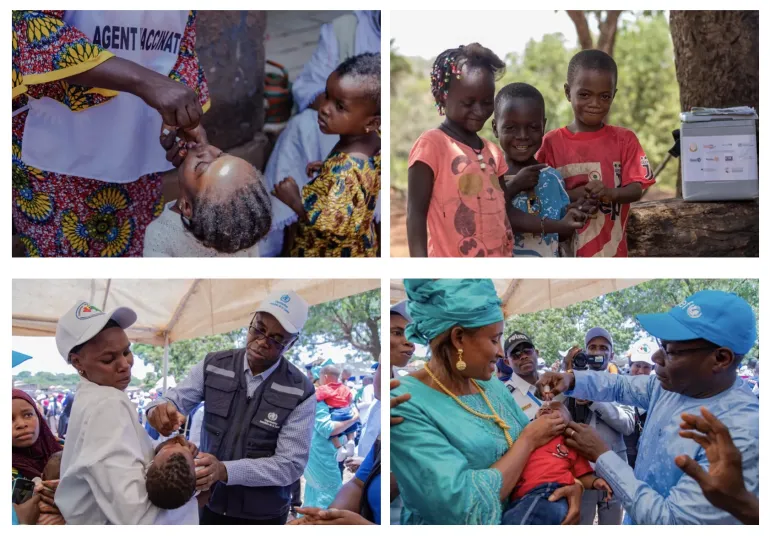 Premier tour 2024 des Journ&eacute;es Nationales de Vaccination contre l&rsquo;&eacute;pid&eacute;mie de poliomy&eacute;lite en Guin&eacute;e, Lab&eacute;.