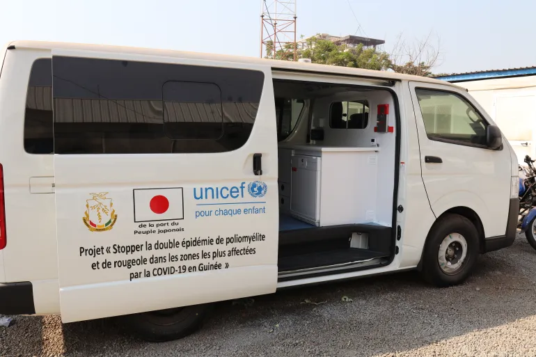   Clinique mobile offerte par le Gouvernement du Japon &agrave; la Guin&eacute;e dans le cadre de ce projet 