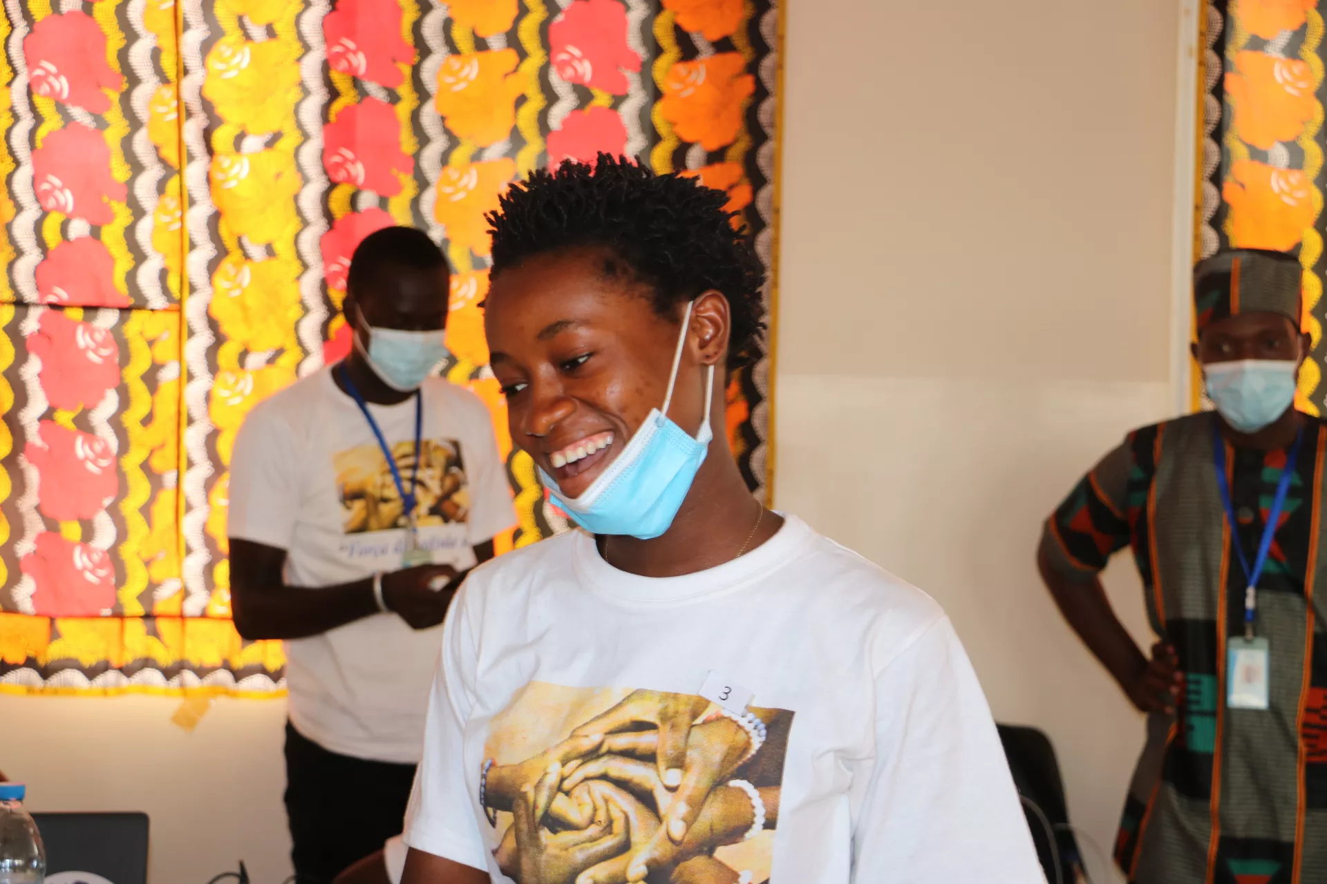 Iama Man&eacute;, 19, from G&atilde;-Tauda, Bafat&aacute;, at the regional adolescent girls&rsquo; conference
