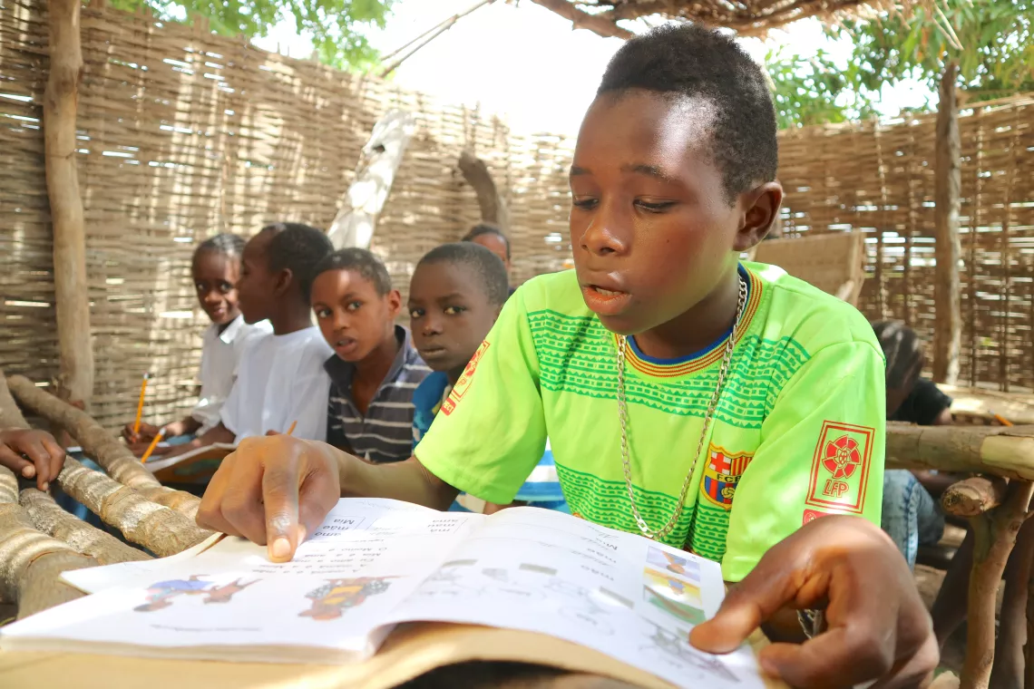 Bala Djamanca a talibe child in school
