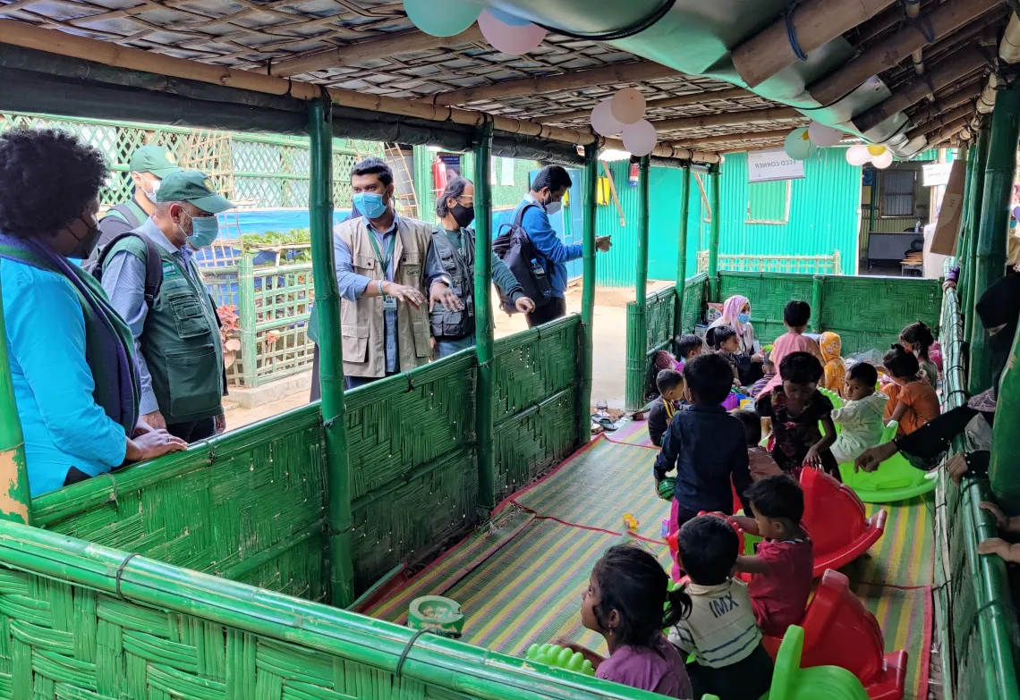 KSrelief team visits UNICEF projects for Rohingya refugees in Bangladesh
