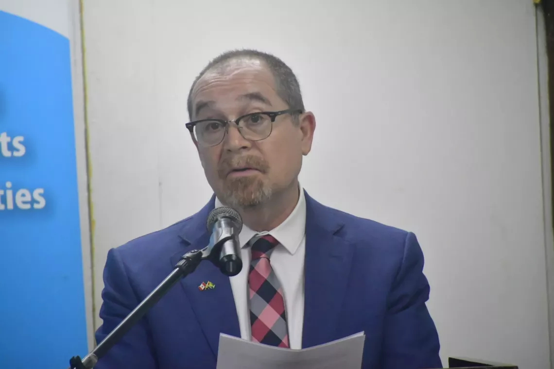 High Commissioner of Canada His Excellency Mr. Mark Berman delivers remarks at the ECD Policy Validation Workshop