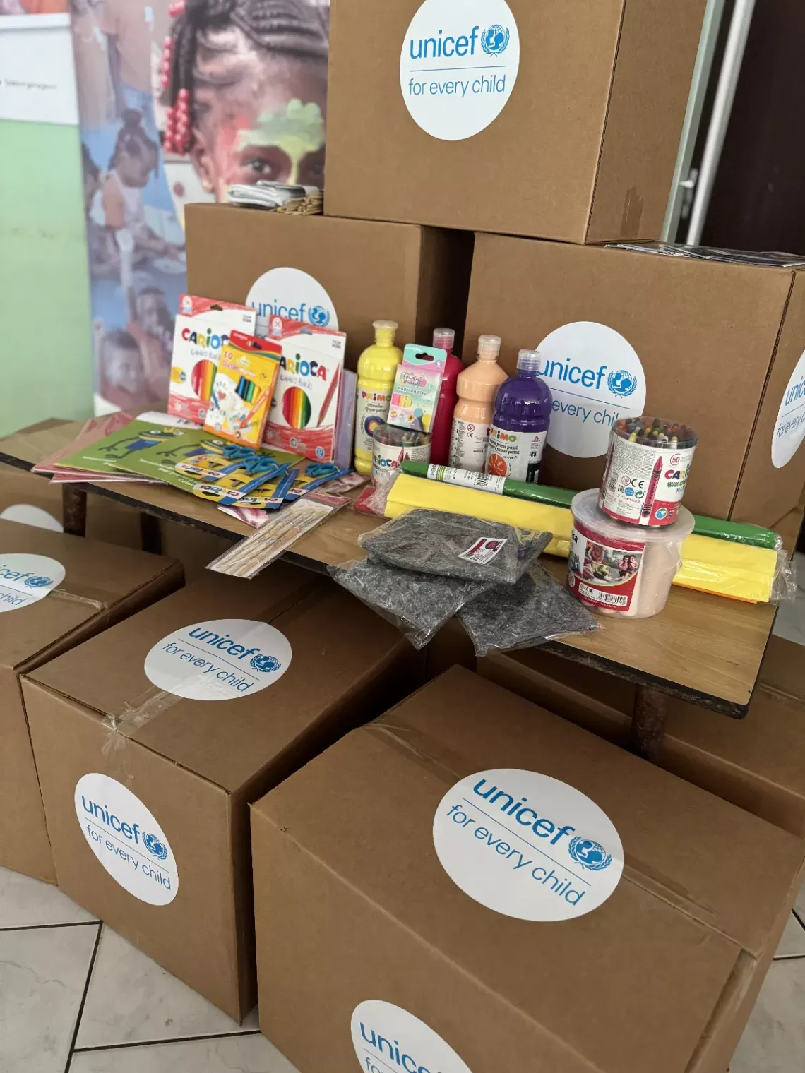 Supplies that were part of the Early Learning handover