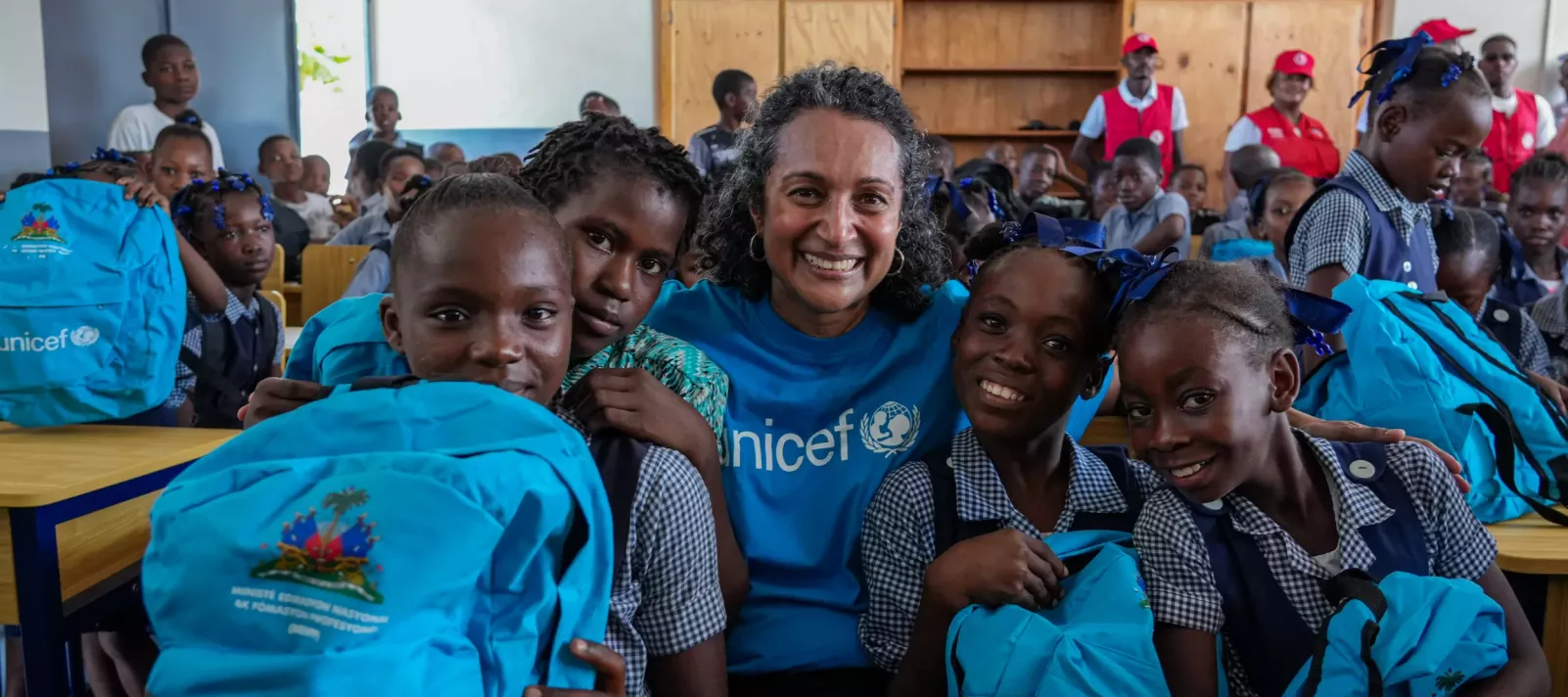 Mme Geeta Narayan, la Repr&eacute;sentante de l'UNICEF en Ha&iuml;ti