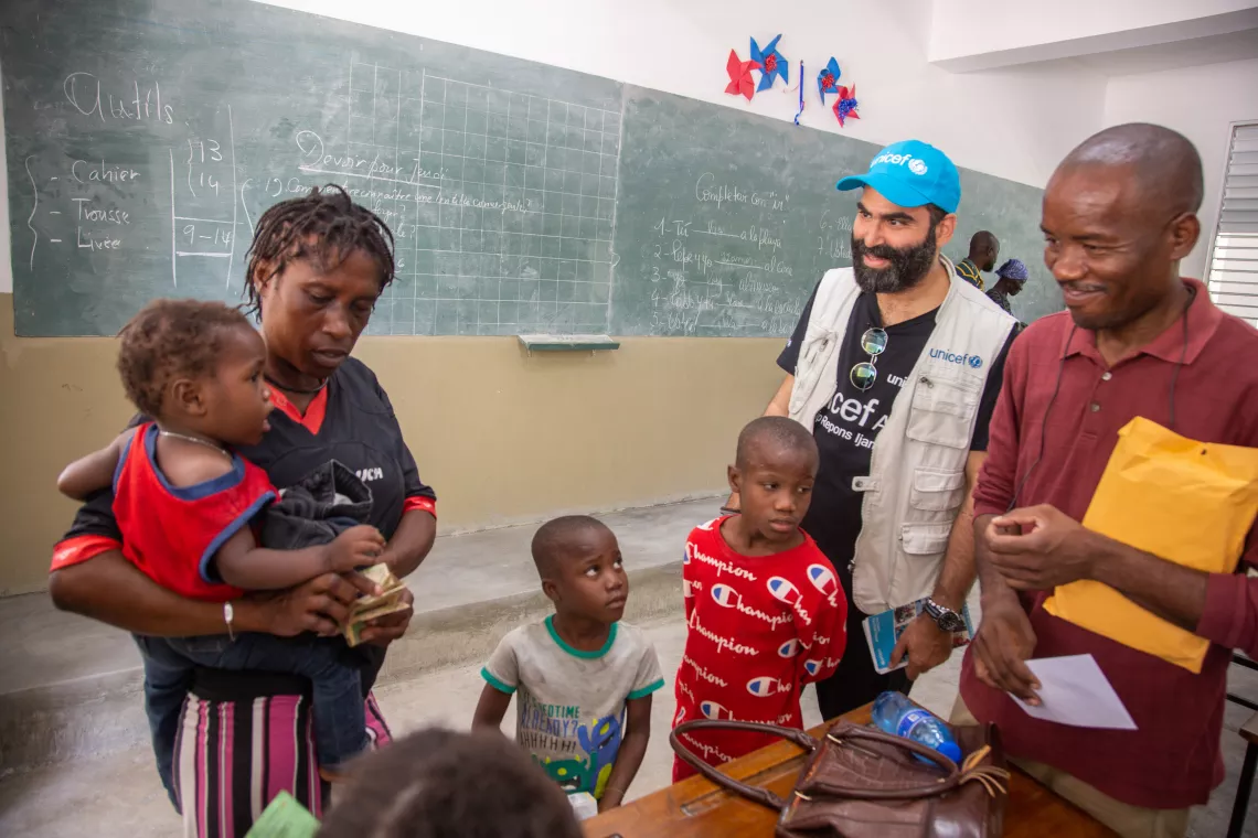 UNICEF and his partners help family to be reunificate