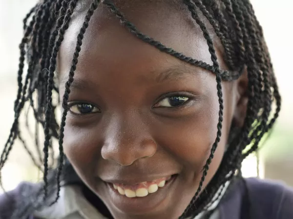 Un sourire plein d'espoir