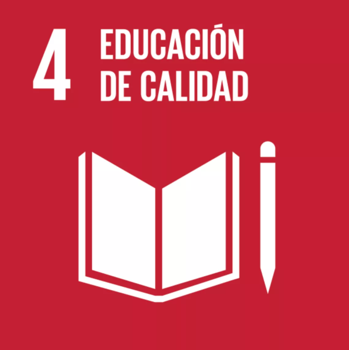 ODS 4: "Garantizar una educaci&oacute;n de calidad inclusiva y equitativa y promover oportunidades de aprendizaje permanente para todos". 