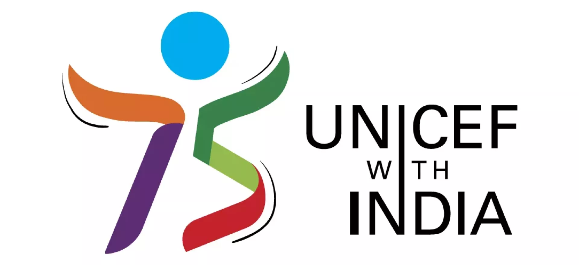 UNICEF@75 India logo