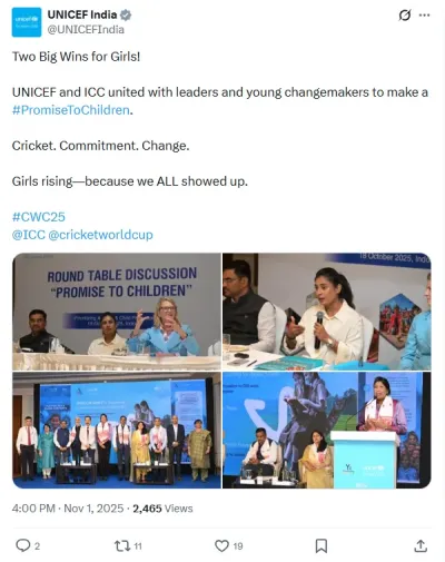 UNICEF and ICC united with leaders and young changemakers to make a #PromiseToChildren.