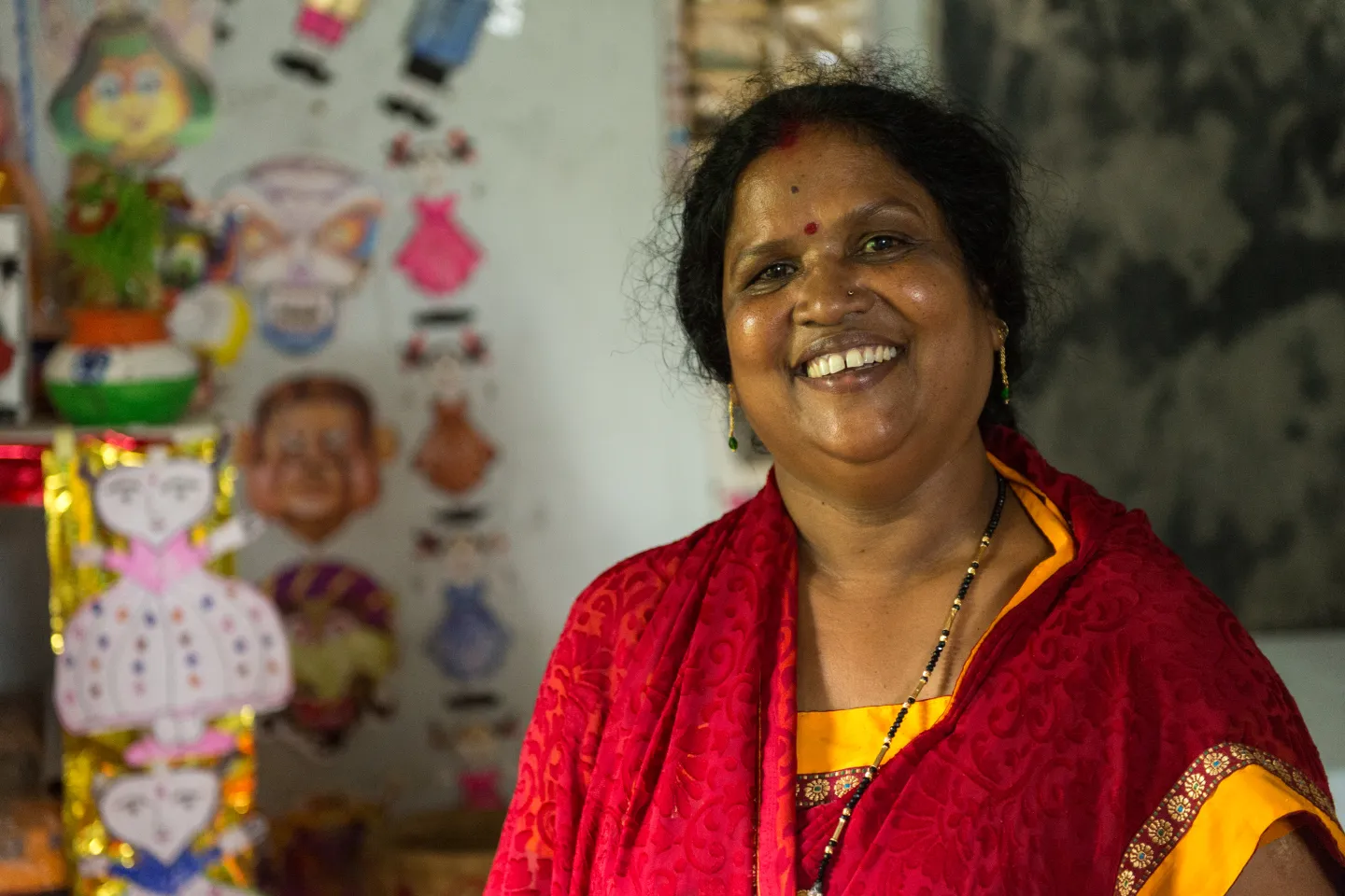 Snehamaya smiles