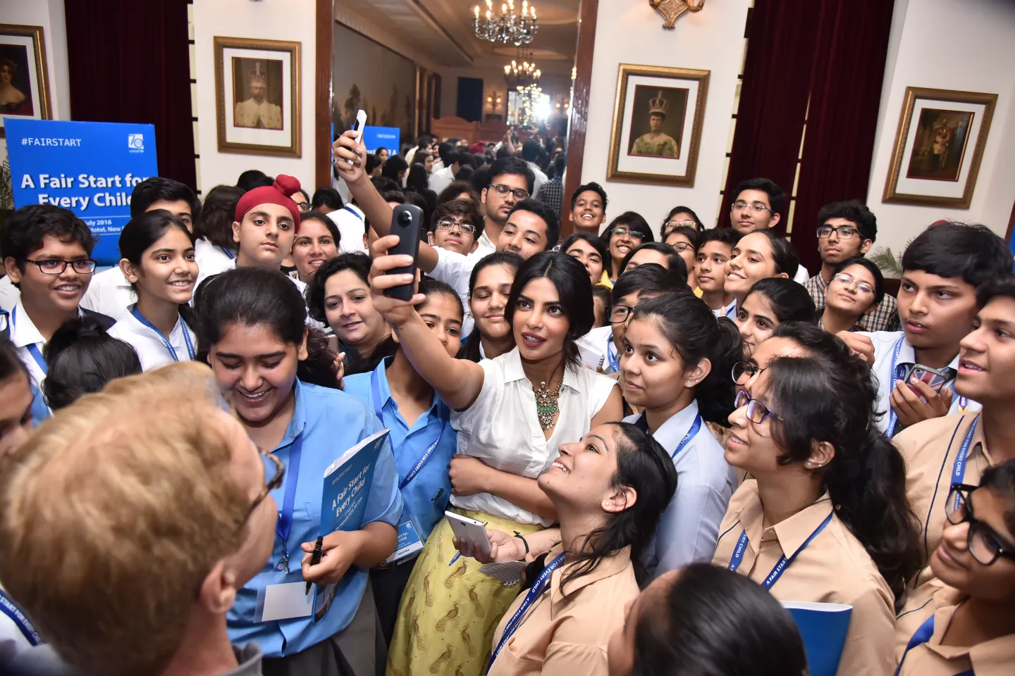UNICEF India Goodwill Ambassador, Priyanka Chopra, interacted with 100 young adolescents from top schools in the country, to highlight the importance of giving each child a #FairStart.