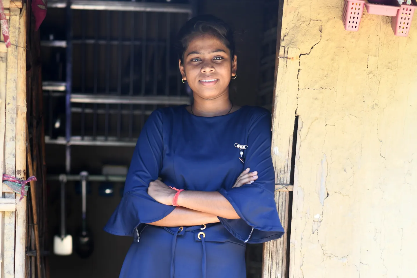 Padma Mal, age 17, Muttock Tea Estate, Dibrughar district, Assam at her house on June 30, 2019.