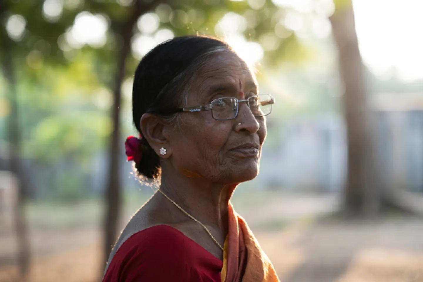 Madadi Aruna is the oldest SWAVOS volunteer from Telangana. Even at 70 years she attends the meeting at Zilla Parishad.