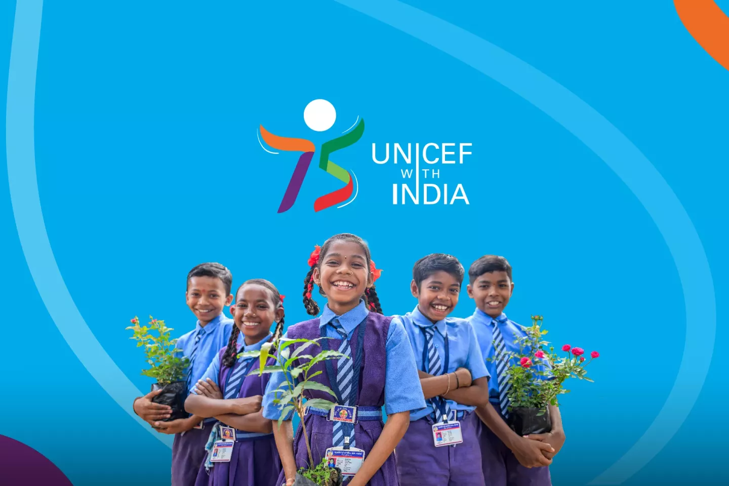 UNICEF@75 India banner