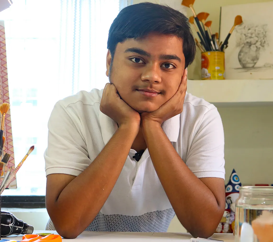 Aditya Raj poses for a photo.