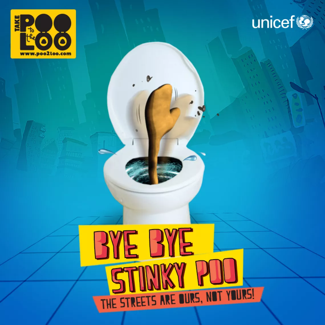Bye Bye stinky Poo poster.